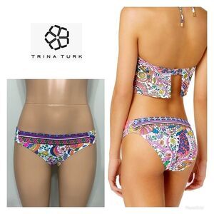 Trina Turk Jungle Beach bikini bottoms. NWT